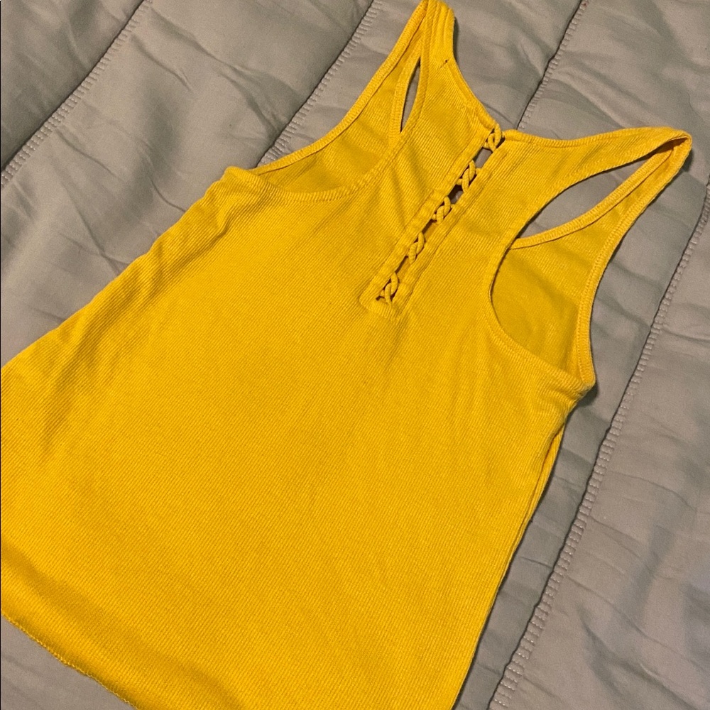 Wild Fable Yellow Racerback Tank Top